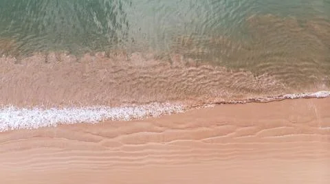 The top view of a beautiful beach. Stock Photos