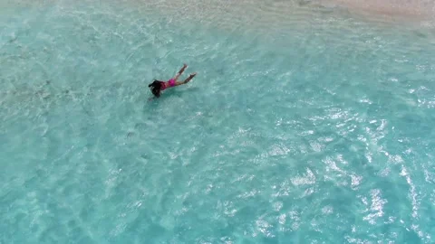 Top view of the beautiful ocean Stock Footage 139034888