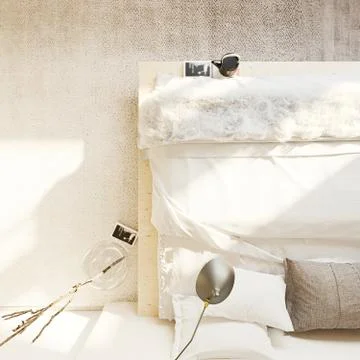 Top view bedroom Stock Illustration