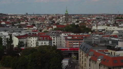 Top view of berlin city Video stock 41738127