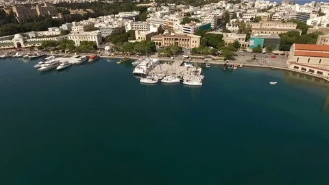 Top view of the berth.Yacht.Sport. Stock Footage 70924511