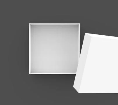 Top view of blank box 스톡 일러스트