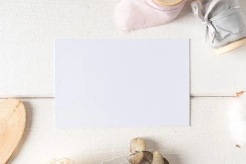 Top view blank paper notebook. Stock Photos
