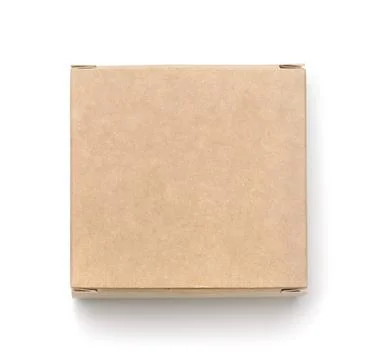 Top view of blank small brown paper box Top view of blank small brown pape... Stock Photos