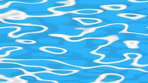 Top view of blue ocean water wave in cartoon animation style Stock Footage 284739548