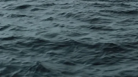 Top view of blue sea waves movement Stock Footage 82341636