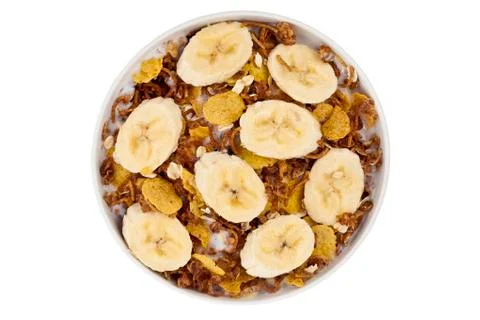Top view breakfast cereal Stock-Fotos