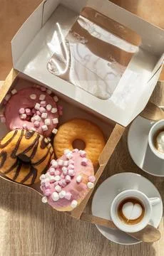 Top view of a breakfast Foto stock