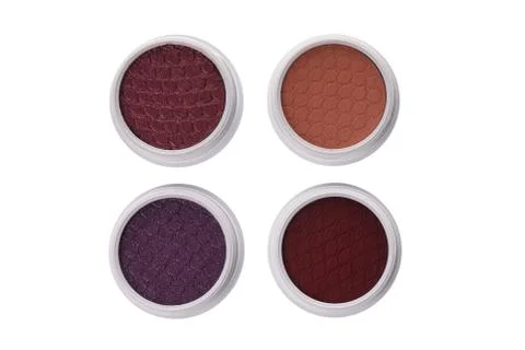 Top view of brown eye shadows Foto stock