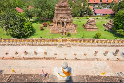Top view of buddha statue Stock Photos
