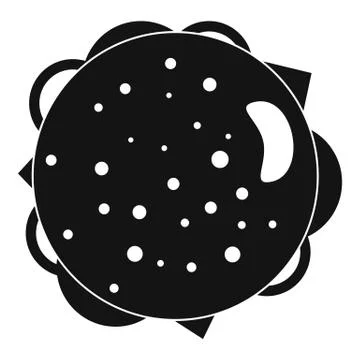 Top view burger icon, simple style Stock Illustration