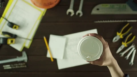 Top view of a busy guy Stock Footage 80080857