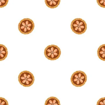Top view cacao fruit pattern seamless vector Stock Illustration