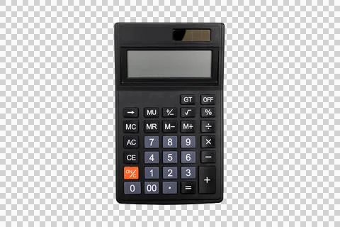 Top view calculator Foto stock