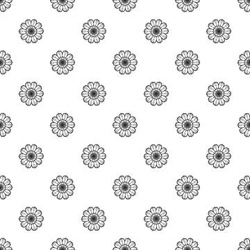 Top view calendula pattern seamless 스톡 일러스트