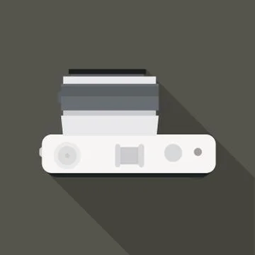 Top view camera vector Stock Illustration