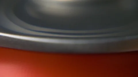 Top view of can of soda or beer Stock Footage 106743392