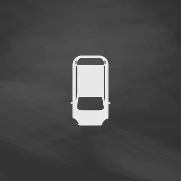 Top view car computer symbol Stock Illustration