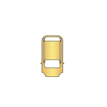 Top view car computer symbol Stock Illustration