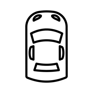 Top View Car Icon Set Automotive Illustrations for Transport and Design Illustrazione stock