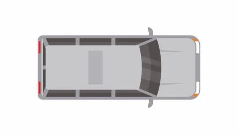 Top view of Car Illustrazione stock