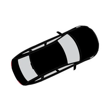Top view of car vector icon Stock Illustration