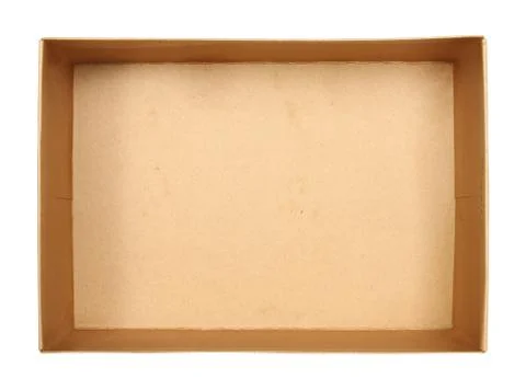 Top view of carton box Stock Photos