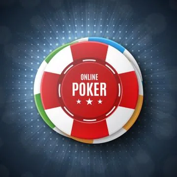 Top view of casino chips Stock Illustration