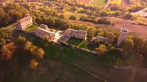 Top view of a castle Stock Footage 164145524