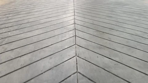 Top view of cement walking path surface with rough texture Stock-Footage 312096758