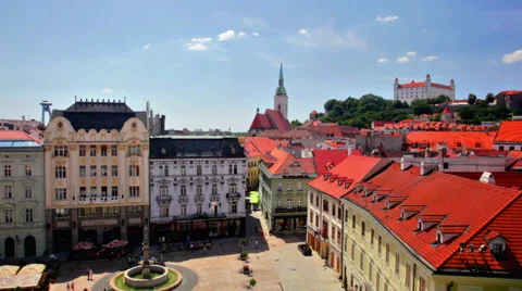 Top view on a central square. Stock Footage 50905569