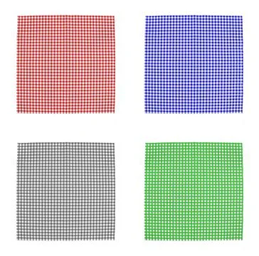 Top view checkered tablecloth pattern Foto stock