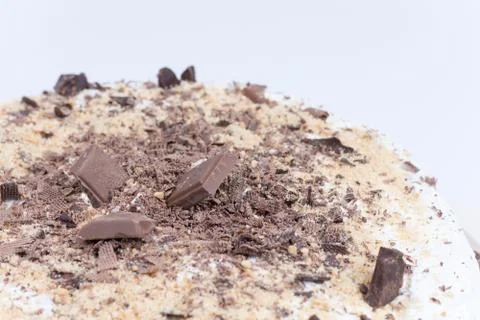 Top view of chocolate cake Stock Photos