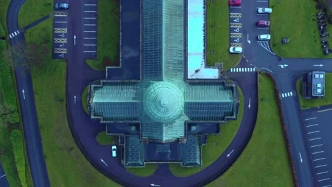 Top view on the church Stock Footage 229964944