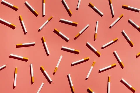 Top view cigarettes Foto stock