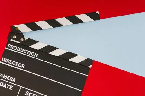 Top view cinema slate Fotos de archivo