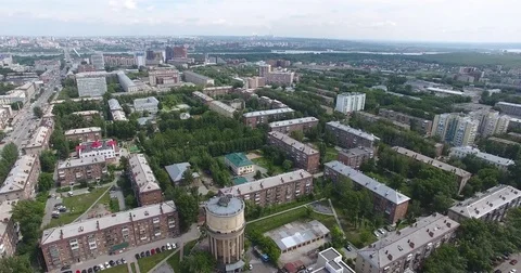 Top View of the City Center. Video stock 78033110