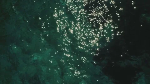 Top view of clear blue water of the sea Vídeo Stock 80263890