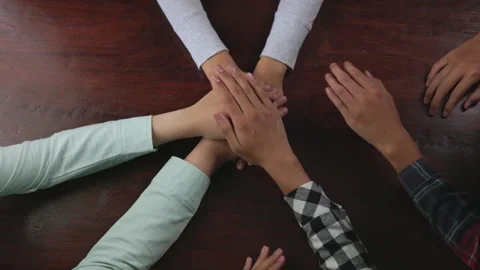 Top view close up shot of professional successful group of businessman busi.. Stock Footage 336932380