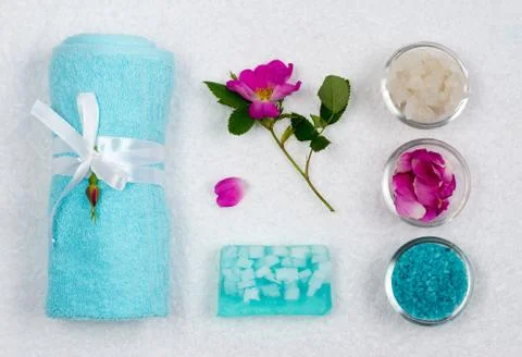 Top View . Close-up. Spa Still Life 写真素材