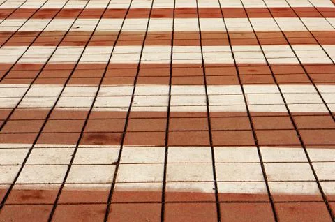 Top view closeup of the sunlight creating a zebra pattern on the ground Stock Photos