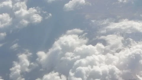 Top view of the clouds, the movement of air masses. Concept: God's view Stock Footage 152636043