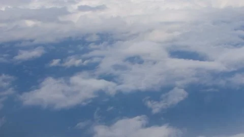 Top view of clouds over the sea, movement of cloud masses. Stock Footage 272352331