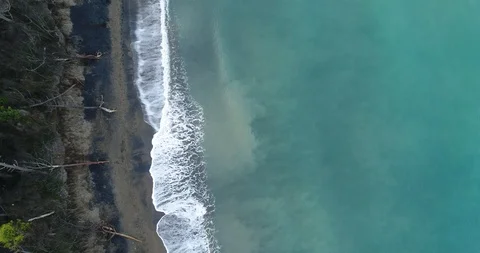 Top view of the coast in Tuscany Stock Footage