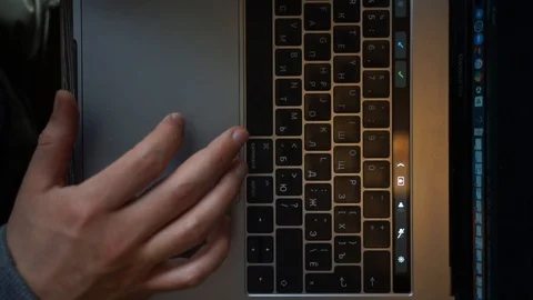 Top view coffee and laptop Stock Footage 104516094