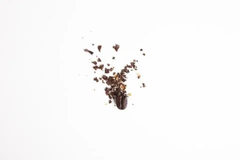 Top view coffee bean like exploded Stock Photos