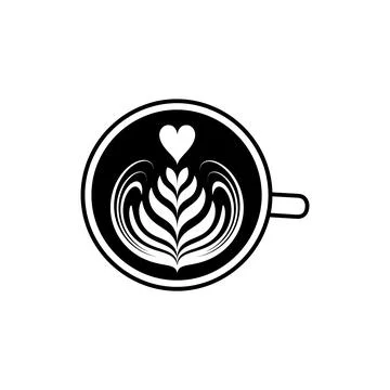 Top View Coffee Cup Icon Stock Illustration