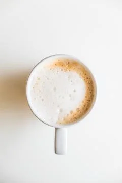 Top view coffee cup Stock Photos