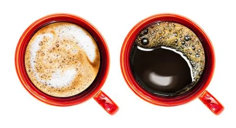 Top view of coffee cup Stock Photos