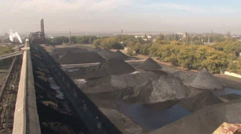 Top view of the coke production Stock Footage 56371127
